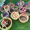 Bolga panier rond enfant assortis